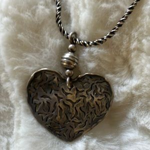 Silpada Heart Neclace & Heart Earrings